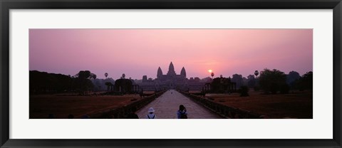 Framed Angkor Wat at dusk, Cambodia Print