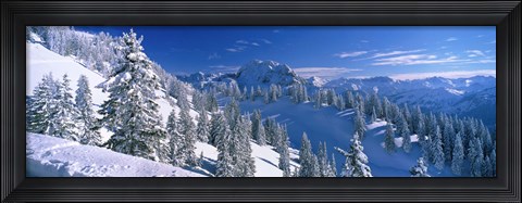 Framed Alpine Scene, Bavaria, Germany Print
