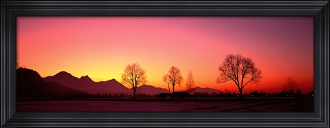 Framed Evening, Schwangau, Germany Print