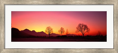 Framed Evening, Schwangau, Germany Print