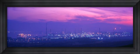 Framed Oil Refinery, Andalucia, Spain Print