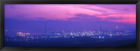 Framed Oil Refinery, Andalucia, Spain Print