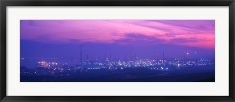 Framed Oil Refinery, Andalucia, Spain Print