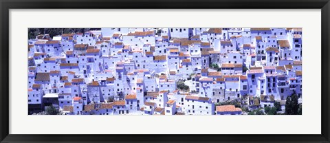 Framed White washed buildings, Casares, Andalucia, Spain Print