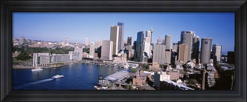 Framed Skyscrapers in a city, Sydney, New South Wales, Australia Print