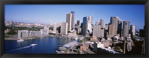 Framed Skyscrapers in a city, Sydney, New South Wales, Australia Print