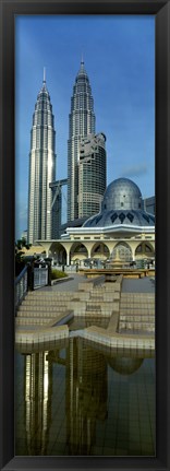 Framed Mosque and Petronas Towers Kuala Lumpur Malaysia Print