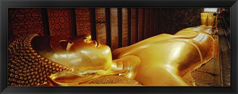 Framed Thailand, Bangkok, Wat Po, Reclining Buddha Print