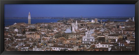 Framed Aerial view of Venice, Italy Print