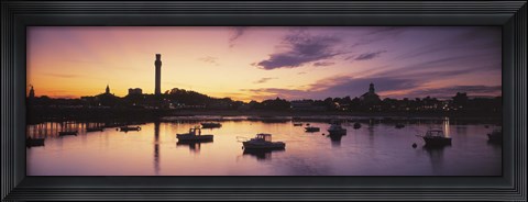 Framed Harbor Cape Cod MA Print