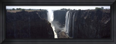 Framed Waterfall, Victoria Falls, Zambezi River, Zimbabwe Print