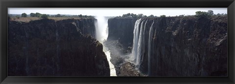 Framed Waterfall, Victoria Falls, Zambezi River, Zimbabwe Print