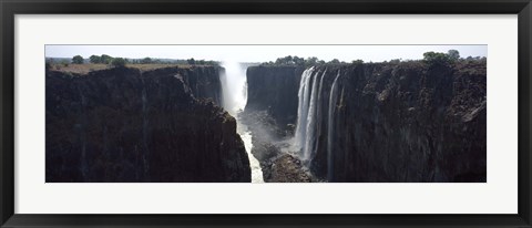 Framed Waterfall, Victoria Falls, Zambezi River, Zimbabwe Print