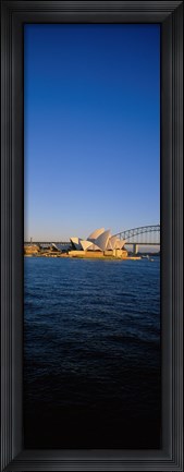 Framed Buildings on the waterfront, Sydney Opera House, Sydney, New South Wales, Australia Print