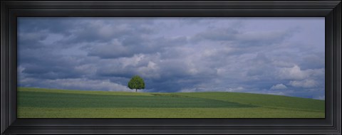 Framed Storm clouds over a field, Zurich Canton, Switzerland Print
