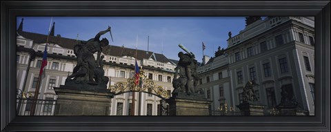 Framed Low angle view of a church, St Nicholas&#39;s Church, Old Town Square, Prague, Czech Republic Print