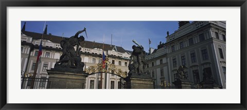 Framed Low angle view of a church, St Nicholas&#39;s Church, Old Town Square, Prague, Czech Republic Print