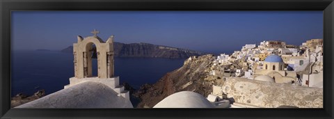 Framed Church Bell on an Island, Greece Print