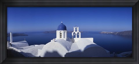 Framed Church Roof, Greece Print