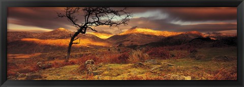 Framed Snowdonia National Park, Wales, United Kingdom Print