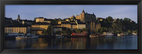 Framed Buildings On The Waterfront, Stockholm, Sweden Print