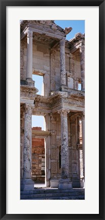 Framed Turkey, Ephesus, facade of library ruins Print