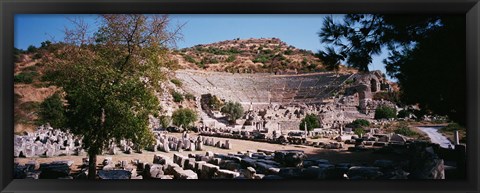 Framed Turkey, Ephesus, main theater ruins Print