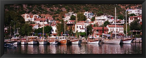 Framed Kalkan, Turkey Print