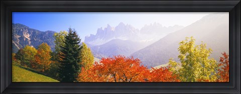 Framed Dolomites Alps in spring, Italy Print
