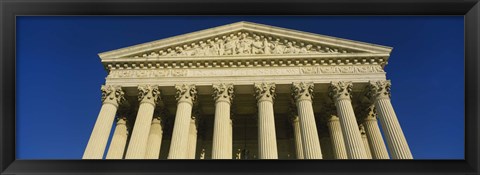 Framed Low angle view of a government building, US Treasury Department, Washington DC, USA Print