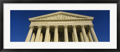 Framed Low angle view of a government building, US Treasury Department, Washington DC, USA Print