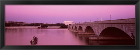 Framed Memorial Bridge, Washington DC, District Of Columbia, USA Print