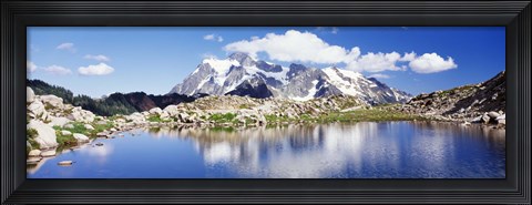 Framed Mt Baker Snoqualmie National Forest WA Print