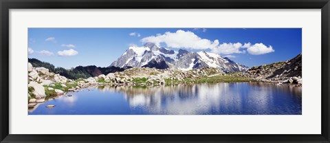 Framed Mt Baker Snoqualmie National Forest WA Print