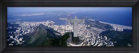 Framed Aerial, Rio De Janeiro, Brazil Print