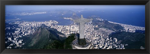 Framed Aerial, Rio De Janeiro, Brazil Print