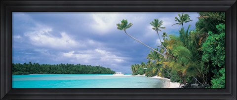 Framed Aitutak Cook Islands New Zealand Print