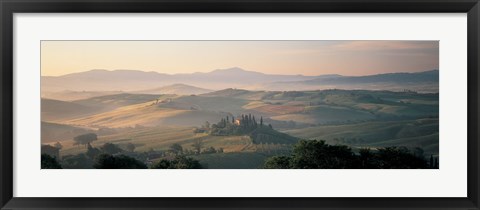 Framed Farm Tuscany Italy Print