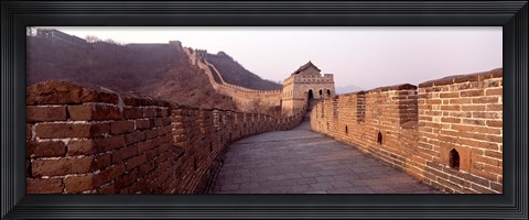 Framed Path on a fortified wall, Great Wall Of China, Mutianyu, China Print