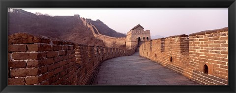 Framed Path on a fortified wall, Great Wall Of China, Mutianyu, China Print