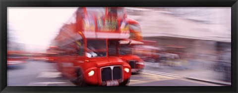 Framed Double Decker Bus, London, England, United Kingdom Print