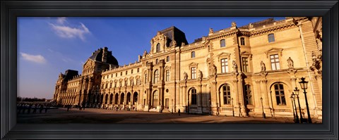 Framed Facade of an art museum, Musee du Louvre, Paris, France Print