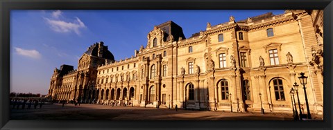 Framed Facade of an art museum, Musee du Louvre, Paris, France Print