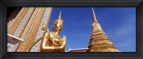 Framed Wat Phra Kaeo Statue, Grand Palace, Bangkok, Thailand Print
