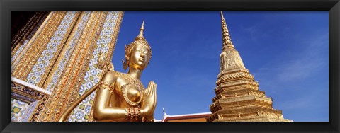 Framed Wat Phra Kaeo Statue, Grand Palace, Bangkok, Thailand Print