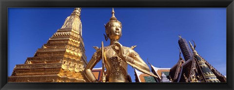 Framed Wat Phra Kaeo, Grand Palace, Bangkok, Thailand Print