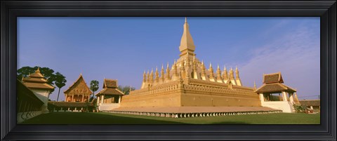 Framed Pha That Luang Temple, Vientiane, Laos Print
