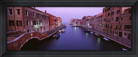 Framed Buildings along a canal, Cannaregio Canal, Venice, Italy Print