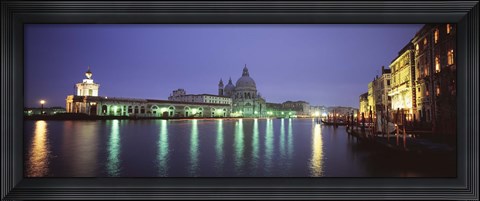 Framed Grand Canal, Venice, Italy (night) Print