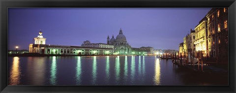 Framed Grand Canal, Venice, Italy (night) Print